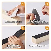 Vista 6 de Cinta de viguetas de cubierta de 2 pulgadas x 50 pies, 2 rollos de cinta de vigueta de butilo anticorrosión, resistente a la intemperie, cinta