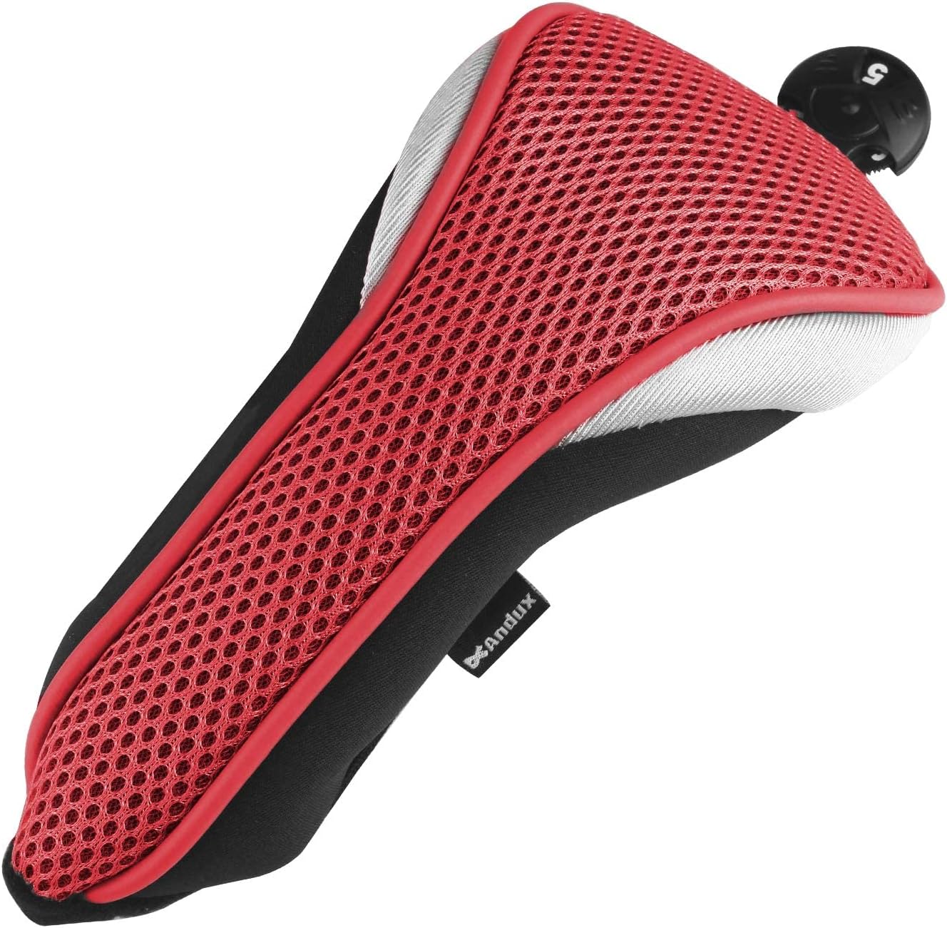 Andux Mesh Golf Hybrid Club Head Covers with Dial Number Tags, 4pcs/Set