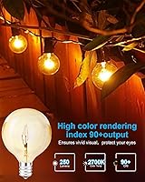 Vista 6 de Bombillas calentadoras de cera de 25 W, bombillas para calentador aromático de tamaño completo, 6 paquetes de bombillas E12 tipo G, regulables