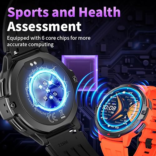 Miniatura 8 de Smart Watch for Men GNSS Positioning,1.46'' Military Smart Watches Blutooth AnswerDial Calls,100+ Sports&3ATM Waterproof Outdoor Fitness Tracker,247