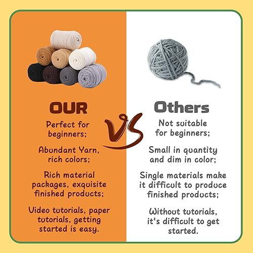 Miniatura 10 de Kit de ganchillo para principiantes, kit de inicio de ganchillo para principiantes con tutoriales en video paso a paso, kits de animales de