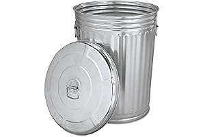 20-Gallon Pre-Galvanized Steel Trash Can