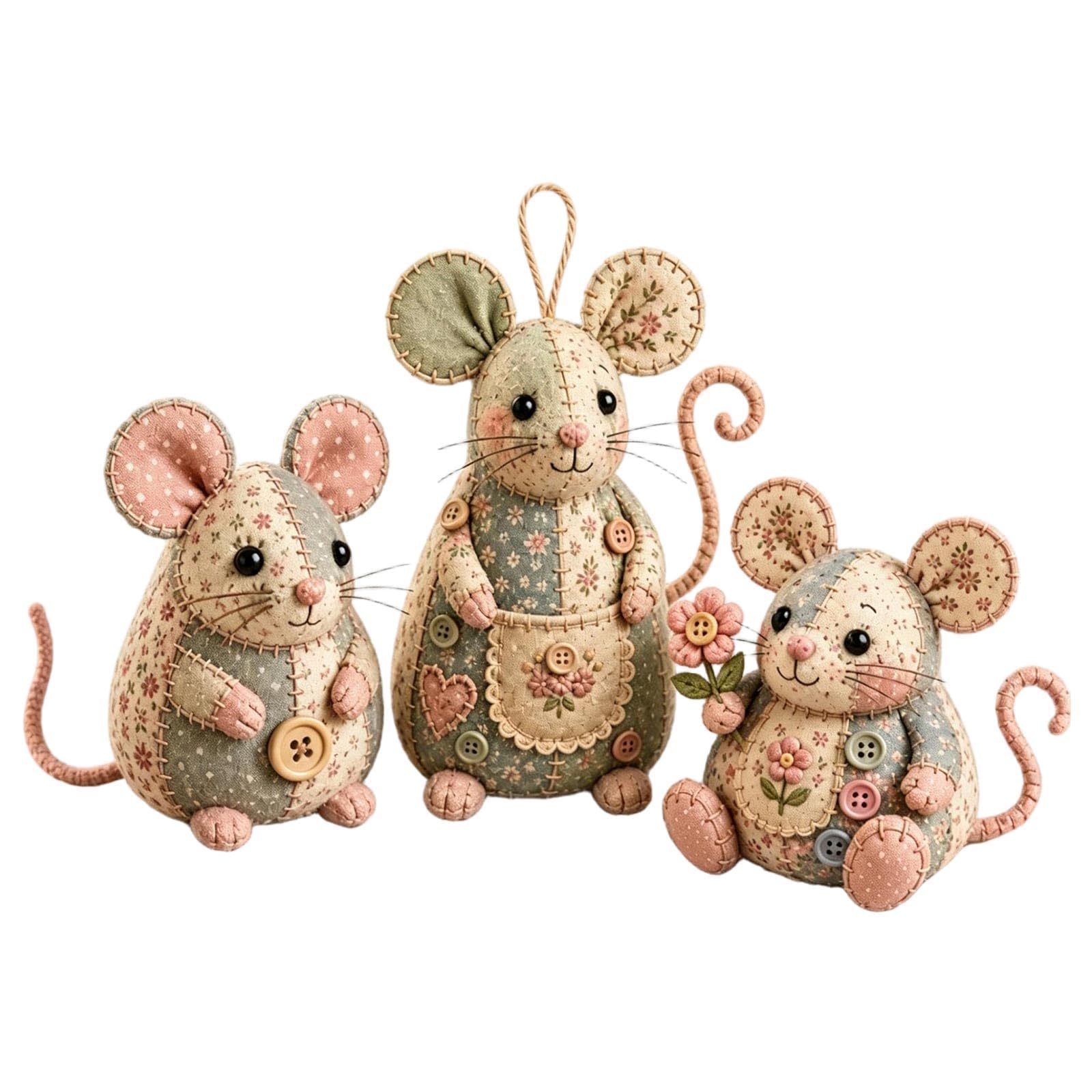 Ice Cube Squishy - Giocattolo sensoriale antistress (D) | Kit completo fai da te a forma di topo, ideale per imparare a ricamare e creare una decorazione artigianale unica.
