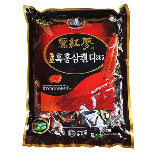 LENITH HongSamIn Korean Panax Negro Rojo Ginseng 365 Candy 270g (9.52 oz)