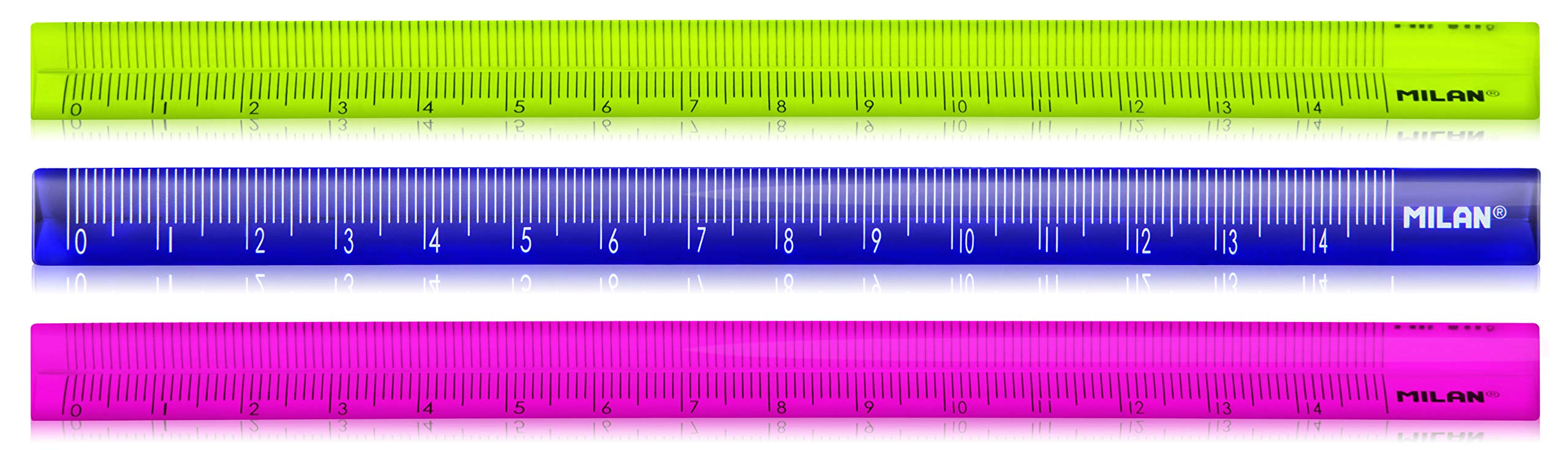 Expositor 60 reglas triangulares colores variados