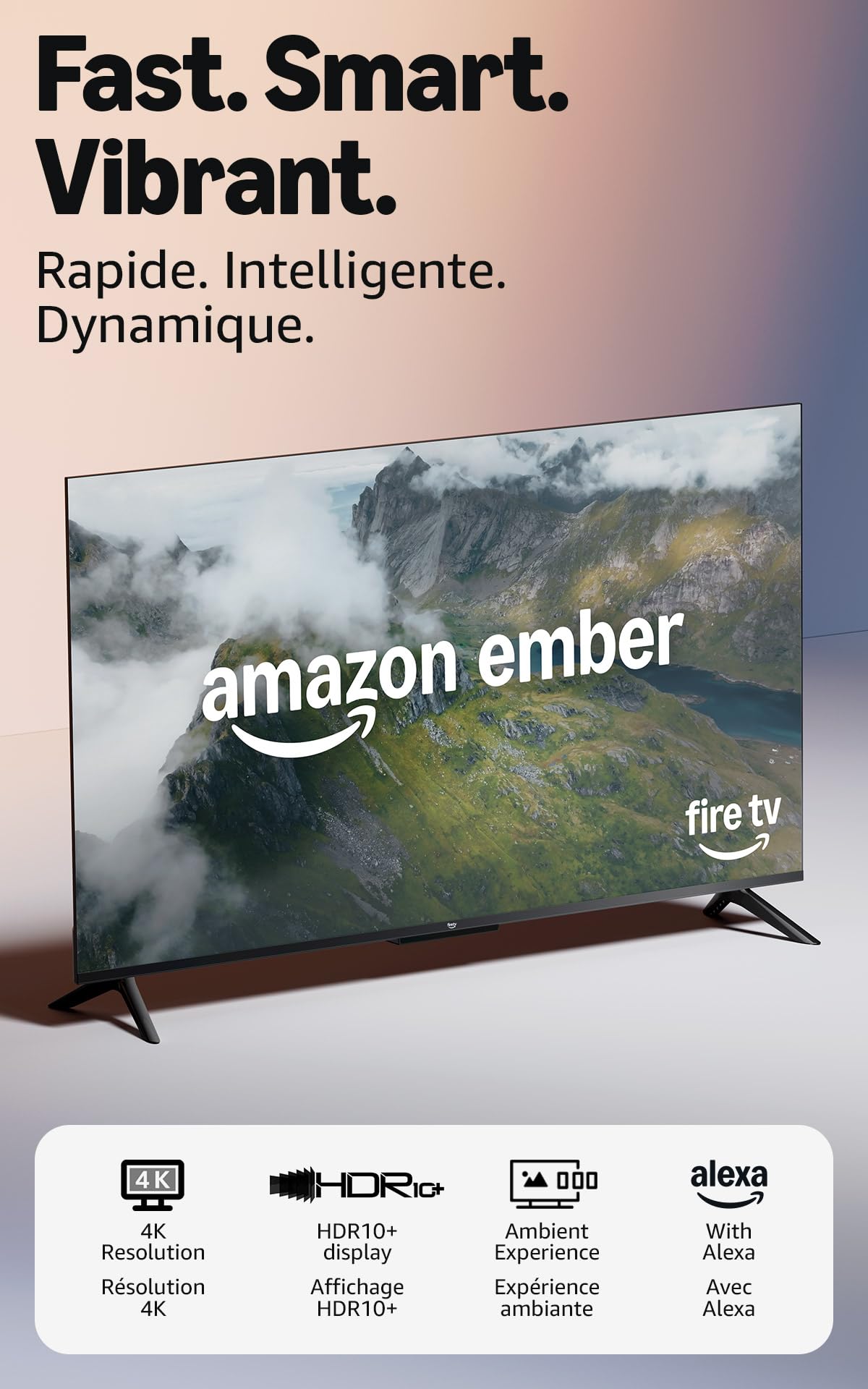 Amazon Ember 55" 4-Series with Fire TV (newest model), 4K Ultra HD smart TV