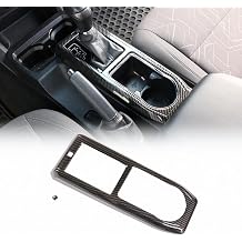 CHEAYAR Gear Shift Panel Trim Cover Compatible with Toyota Tacoma 2016-2023, Center Console Gear Shift Panel Frame Protective Cover Trim AccessoriesGear-Carbon Fiber Pattern