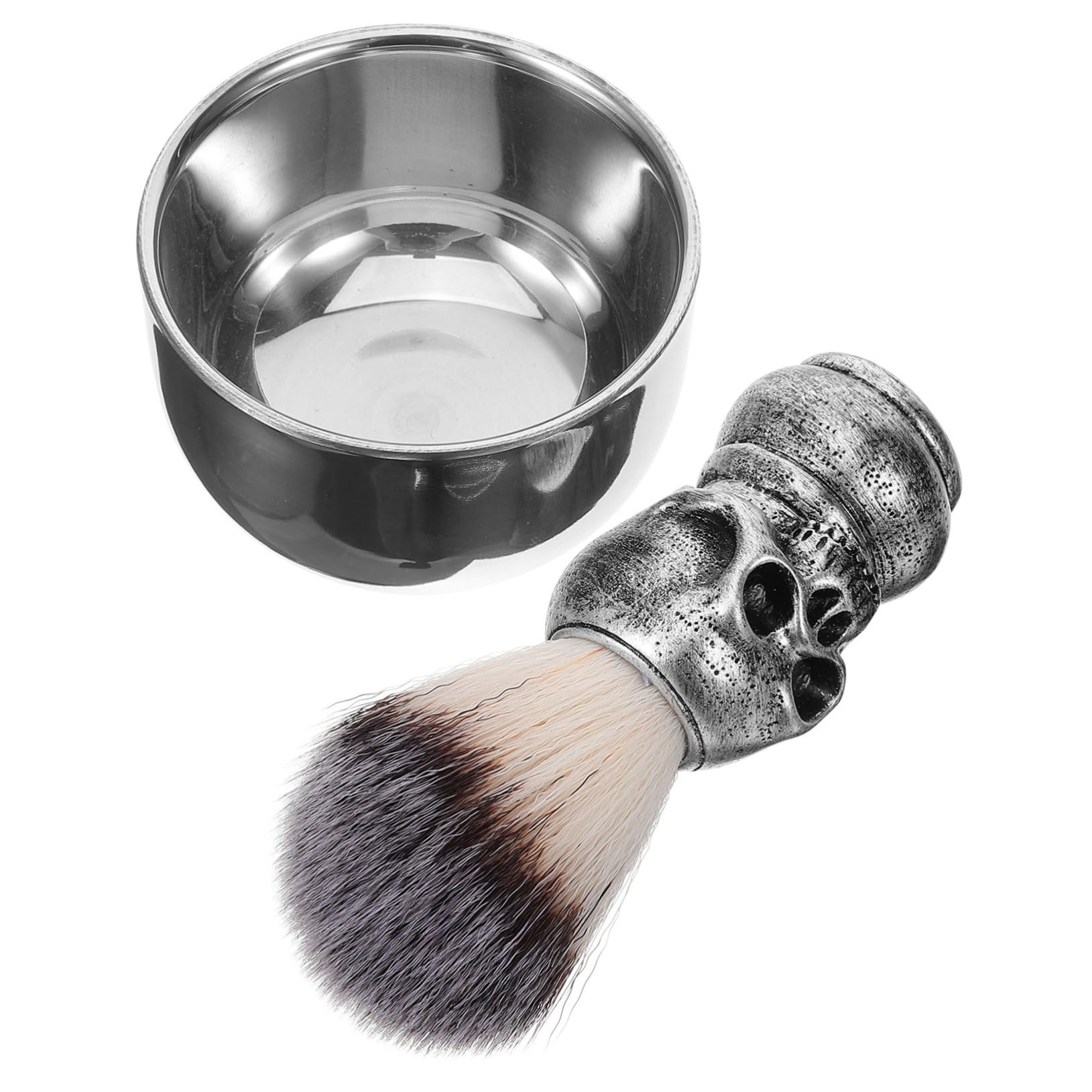 FOMIYES Beard Brush Shaving Bowl Set Men's Shaving Kit Easy to Use Clean for Daily Grooming