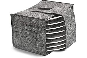 Felt Plate Storage Container - Keep Your RV Kitchenware Safe and Sound
