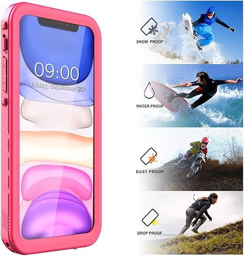 Miniatura 3 de SPORTLINK Funda impermeable para iPhone 11, de cuerpo completo, protección resistente, cubierta completamente sellada, a prueba de polvo, protector