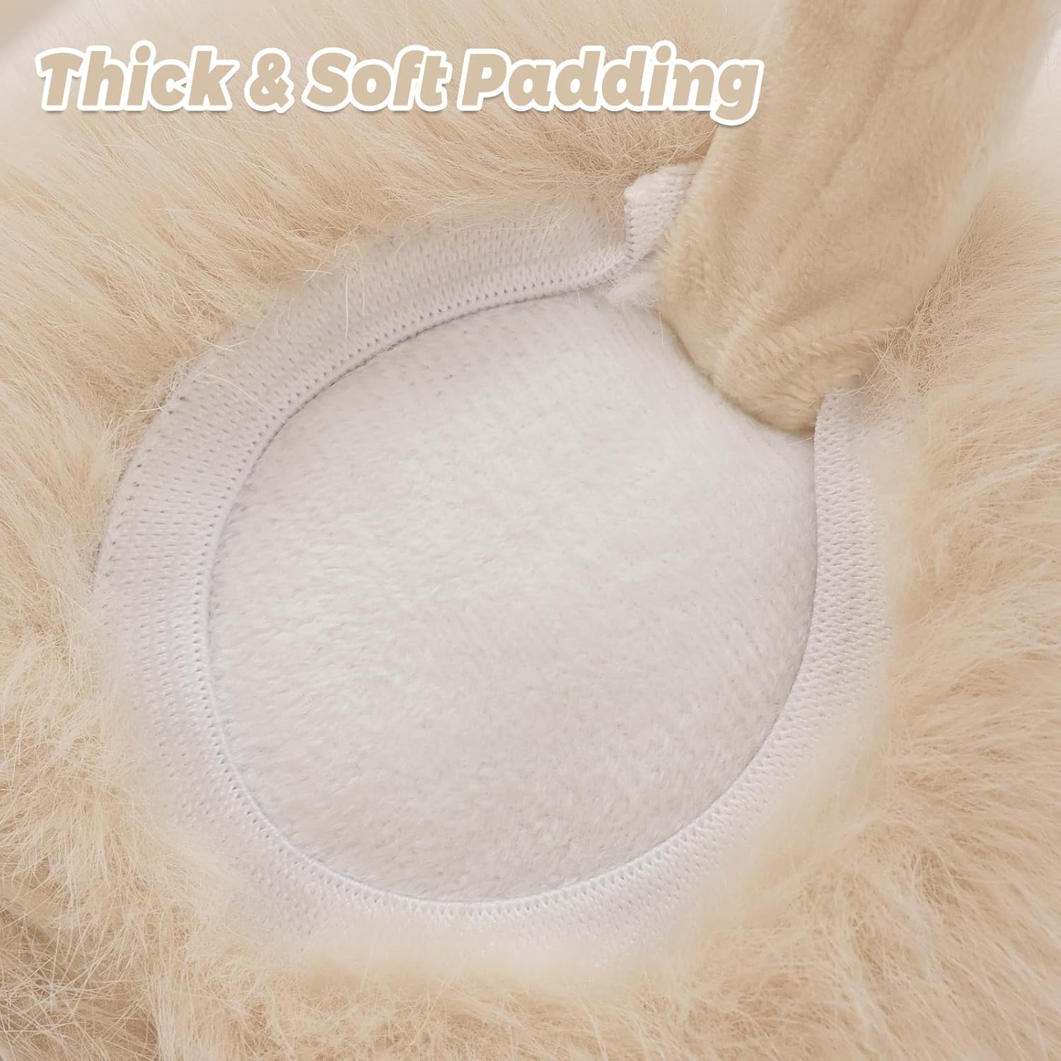 Winter Women Earmuffs Furry Faux Fur Ear Muffs Fluffy Comfy Ear Warmer Girls Foldable Velvet Plush Ear Covers - Image 3