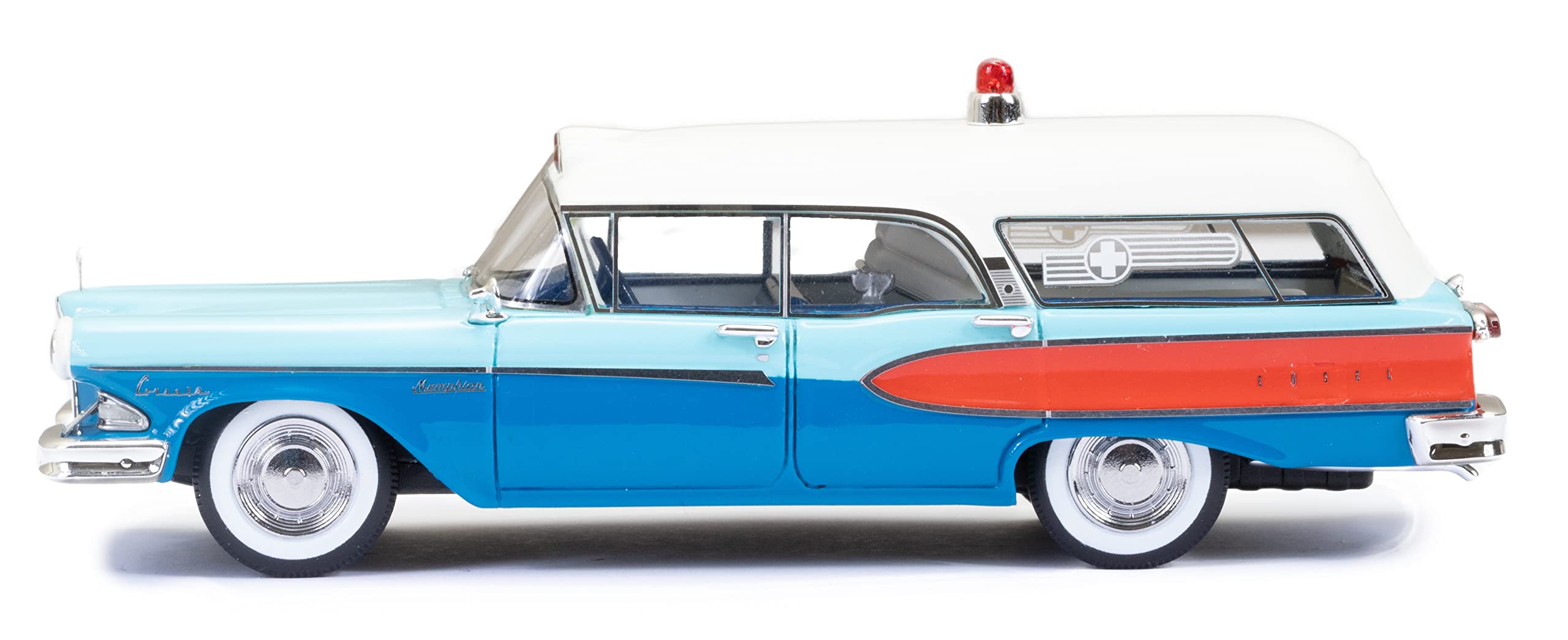 1958 Edsel Corsair Krankenwagen von Memphian Coach Co. im Maßstab 1:43
