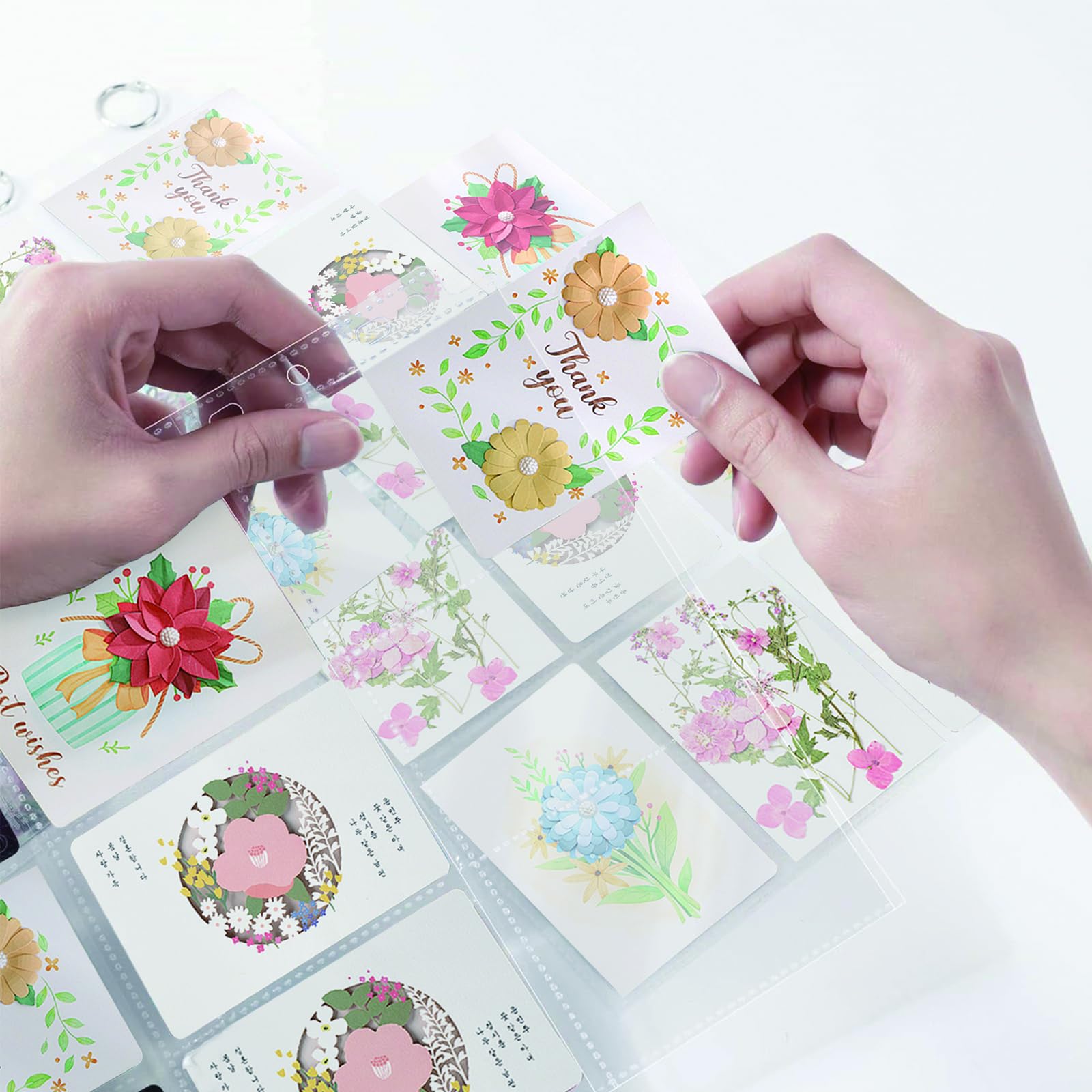 Buste Proteggi Carte, 500 Pezzi Trasparenti Bustine Carte 66 X 92 MM 0,1MM Tasche Vuote per Carte Da Collezione Pokemon Magic