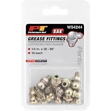 Performance Tool W54244 1/4-28 90 Degree Grease Fitting, 10 Pack