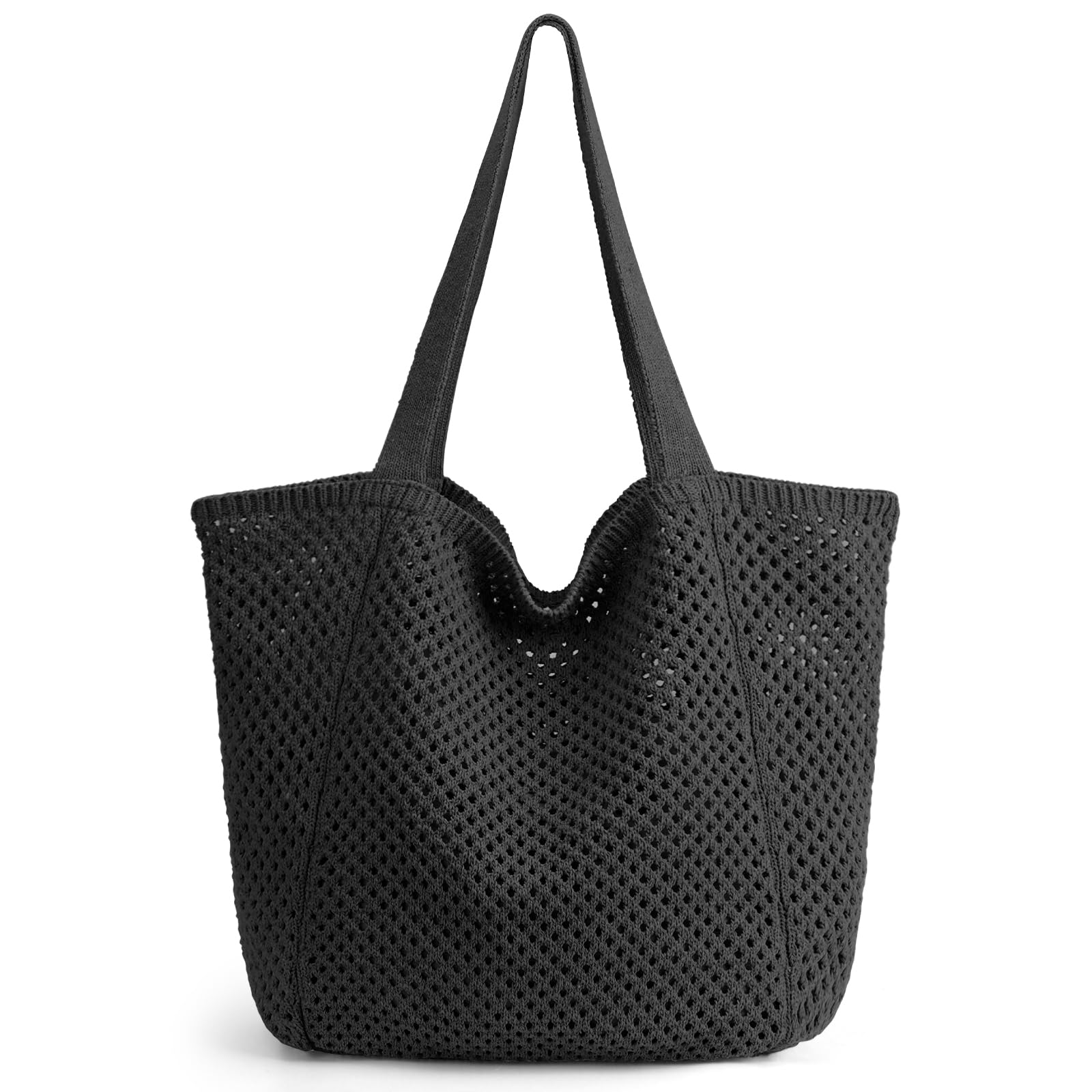 hatisanCrochet Bags for Women - Summer Beach Tote, Aesthetic Hippie Knit Bag