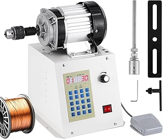 Automatic coil winding machine 500W Industrial Winding Machine Digital Control Coil Winder Range 0-9999 for 50KW Motor Coil, Guitar Pickup Coils (500, Watts)