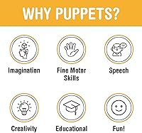 Vista 4 de Marioneta estilo ventrílocuo de 25 pulgadas, abuelo negro, cuerpo completo