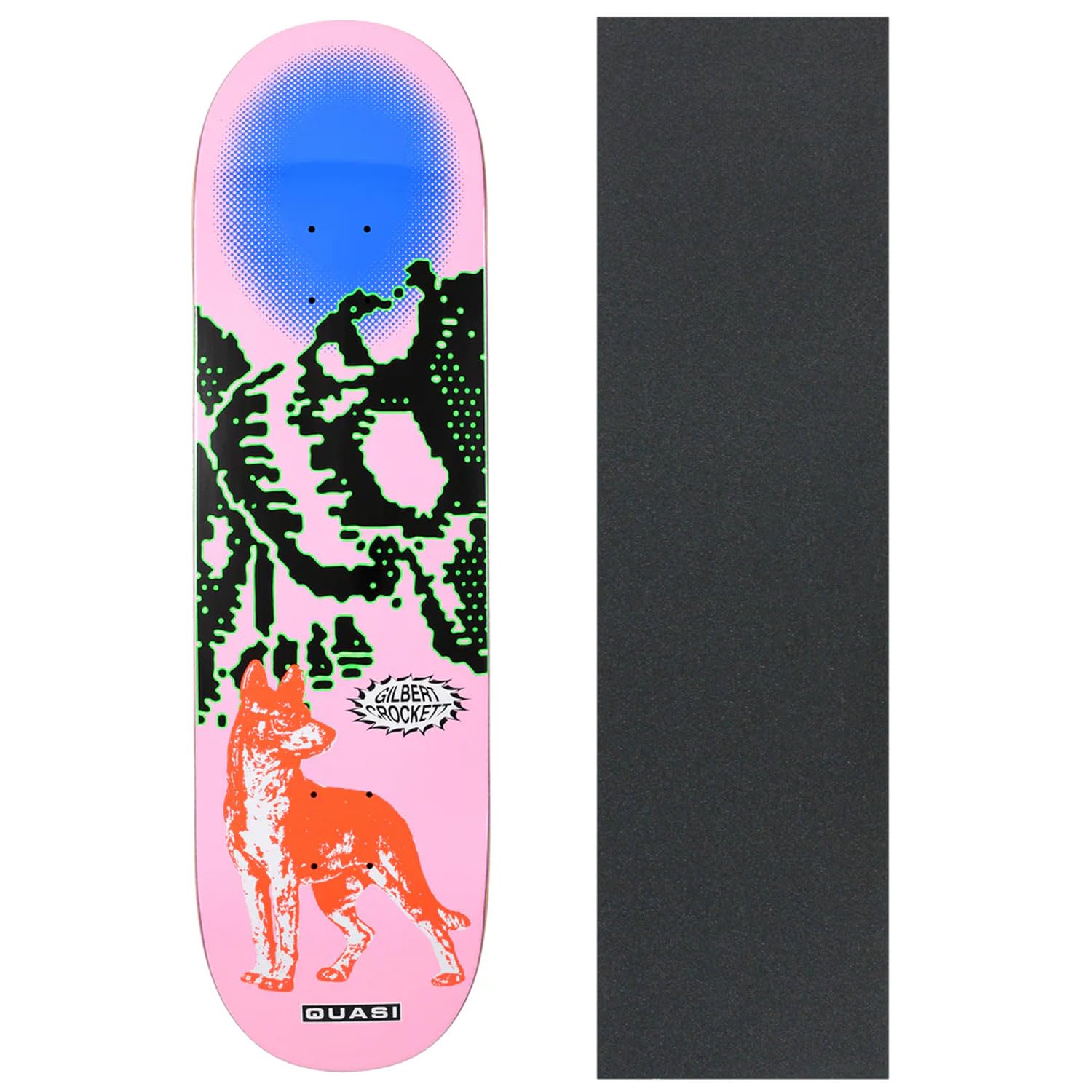 Quasi Skateboard Deck Gilbert Crocket Maxi 8 75 x 32 625 with Grip