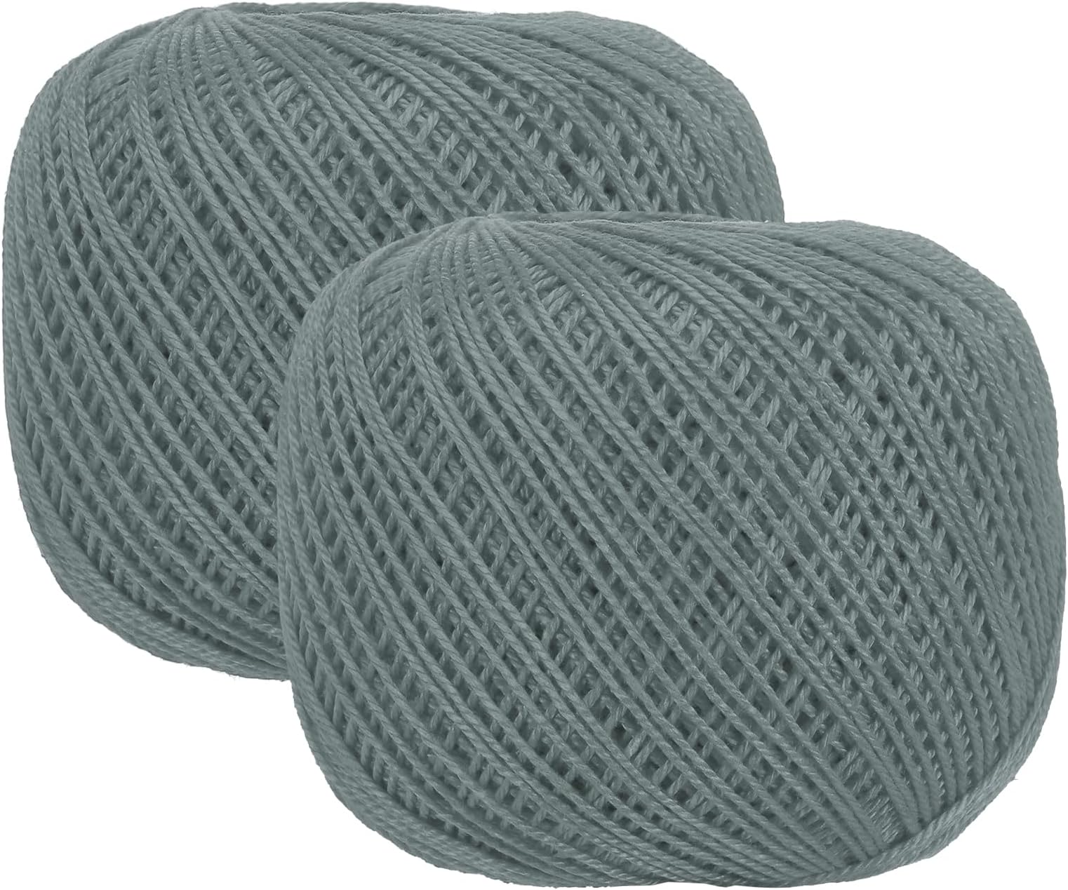 – sourcing map 2 Rolls 164 Yards Size 3 Dark Gray Pearl Cotton Crochet Thread Lace Weight Yarn Tatting Thread for Crocheting Knitting Embroidery Sewing