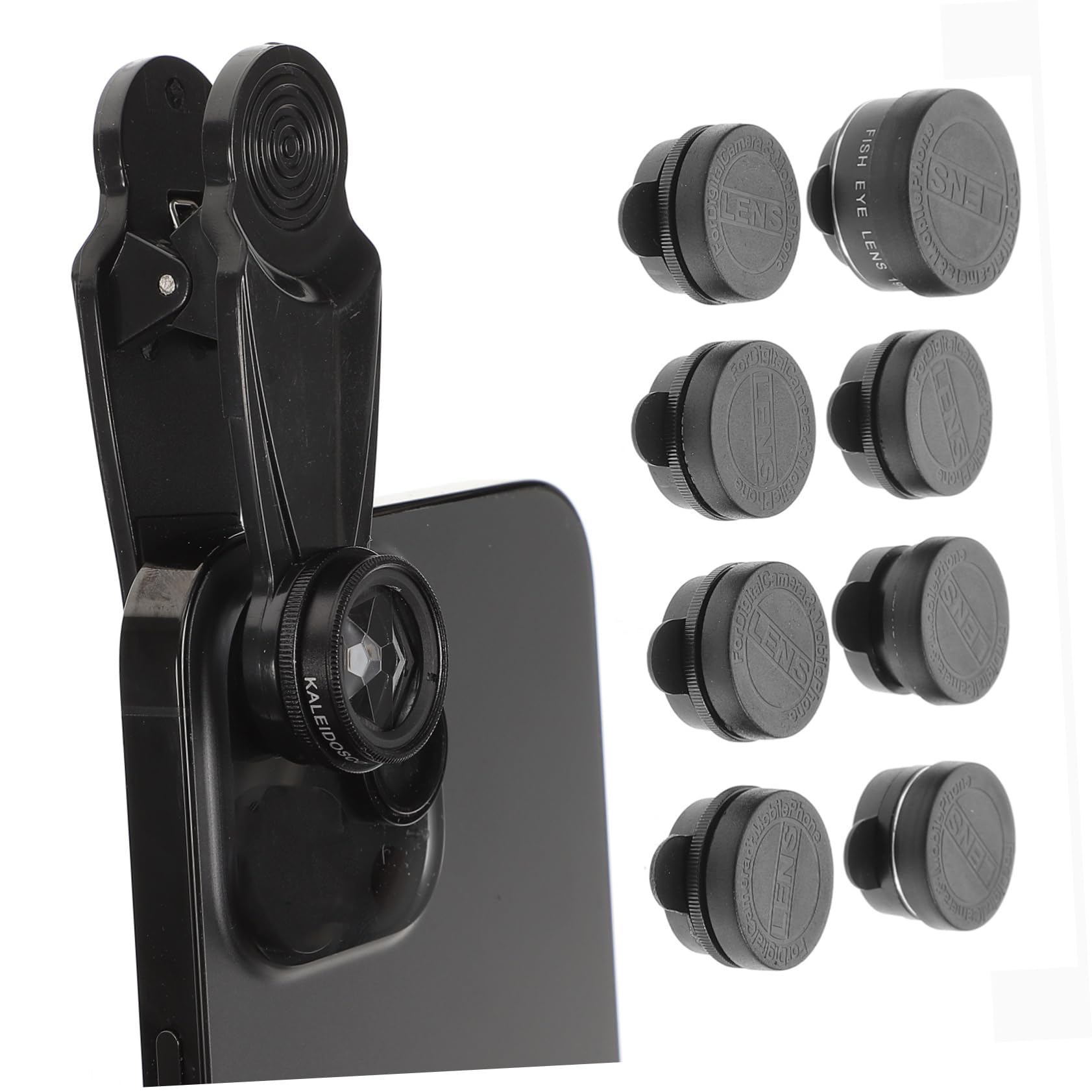 Lurrose Kit Obiettivo Per Fotocamera Cellulare Obiettivo Fisheye e e Per Telefono Smartphone