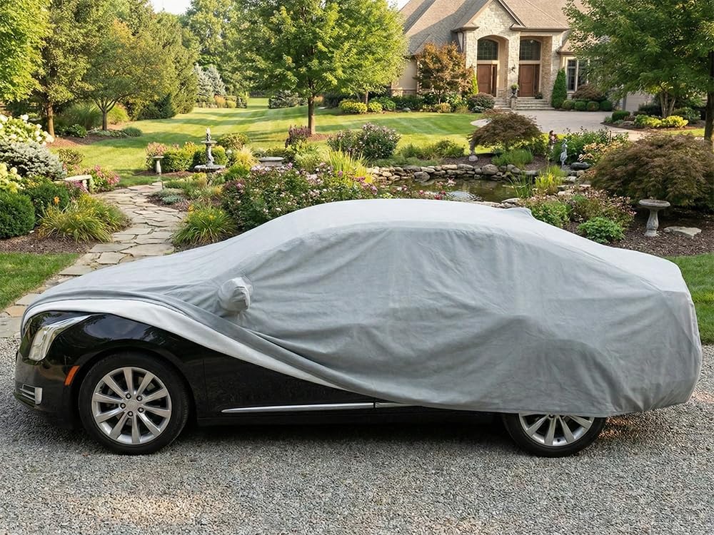 CarsCover Custom Fit 2013-2019 Cadillac XTS Sedan Car Cover Heavy Duty Weatherproof Ultrashield Covers — view 3