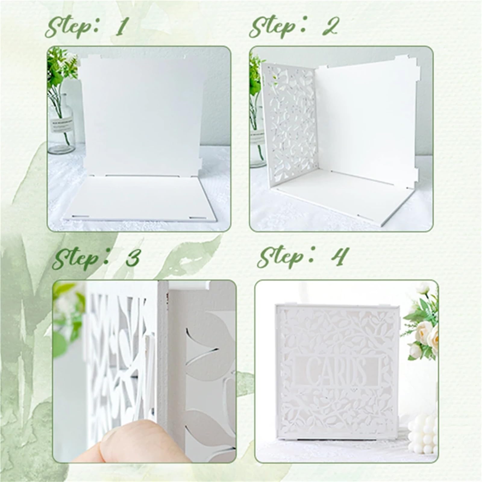 Caja Para Boda Caja de madera blanca for tarjetas boda, ideal for recepción despedida soltera, decoración bodas, sobres for dinero, fiestas