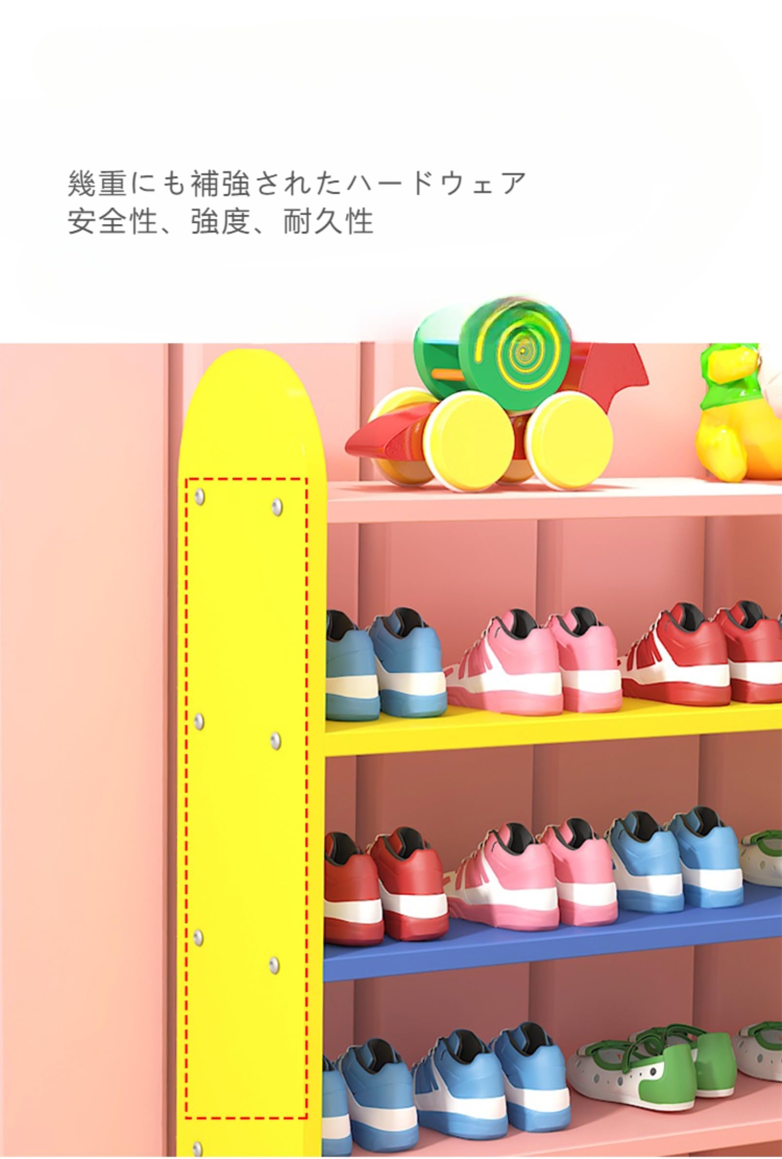 値下げ！幼児用靴入れ　下駄箱　32人分　保育園　幼稚園 値下げ！幼児用靴入れ下駄箱32人分保育園幼稚園