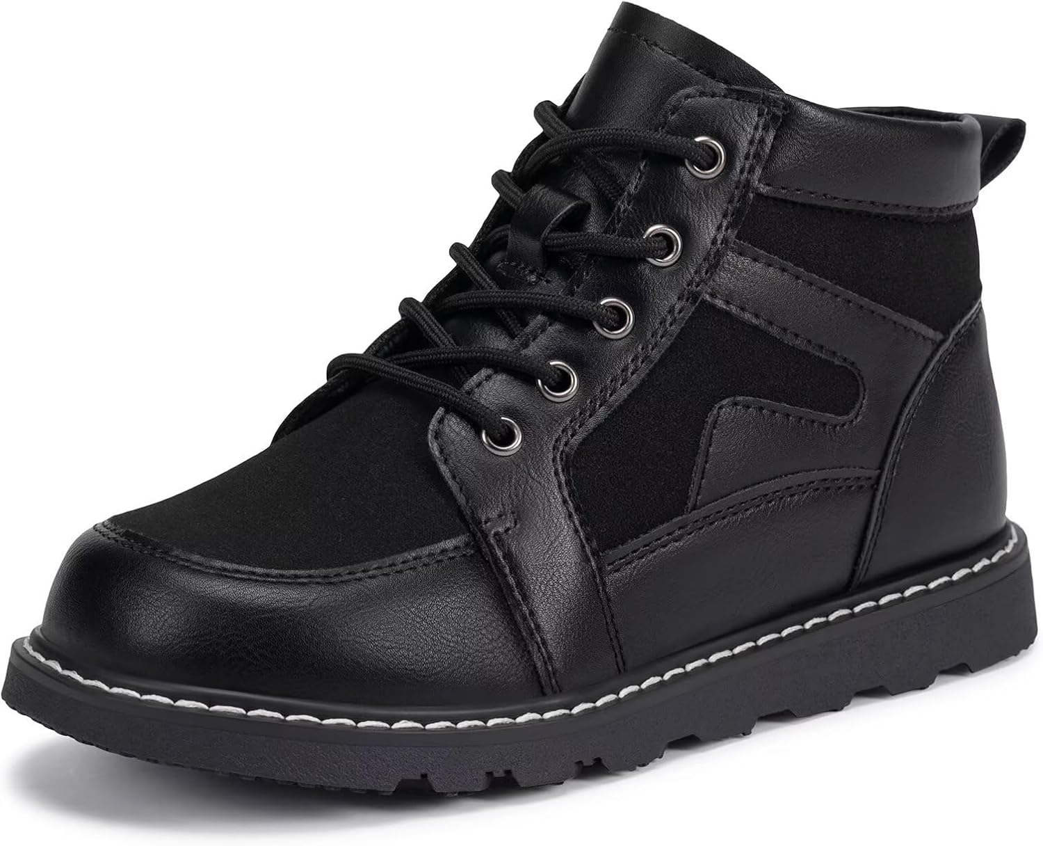 Frank Mully Kids Ankle Boots Boys Girls Outdoor Booties Kids Comfort Work Boot Lace Up Hiking Shoes (Toddler/Little Kid/Big Kid)