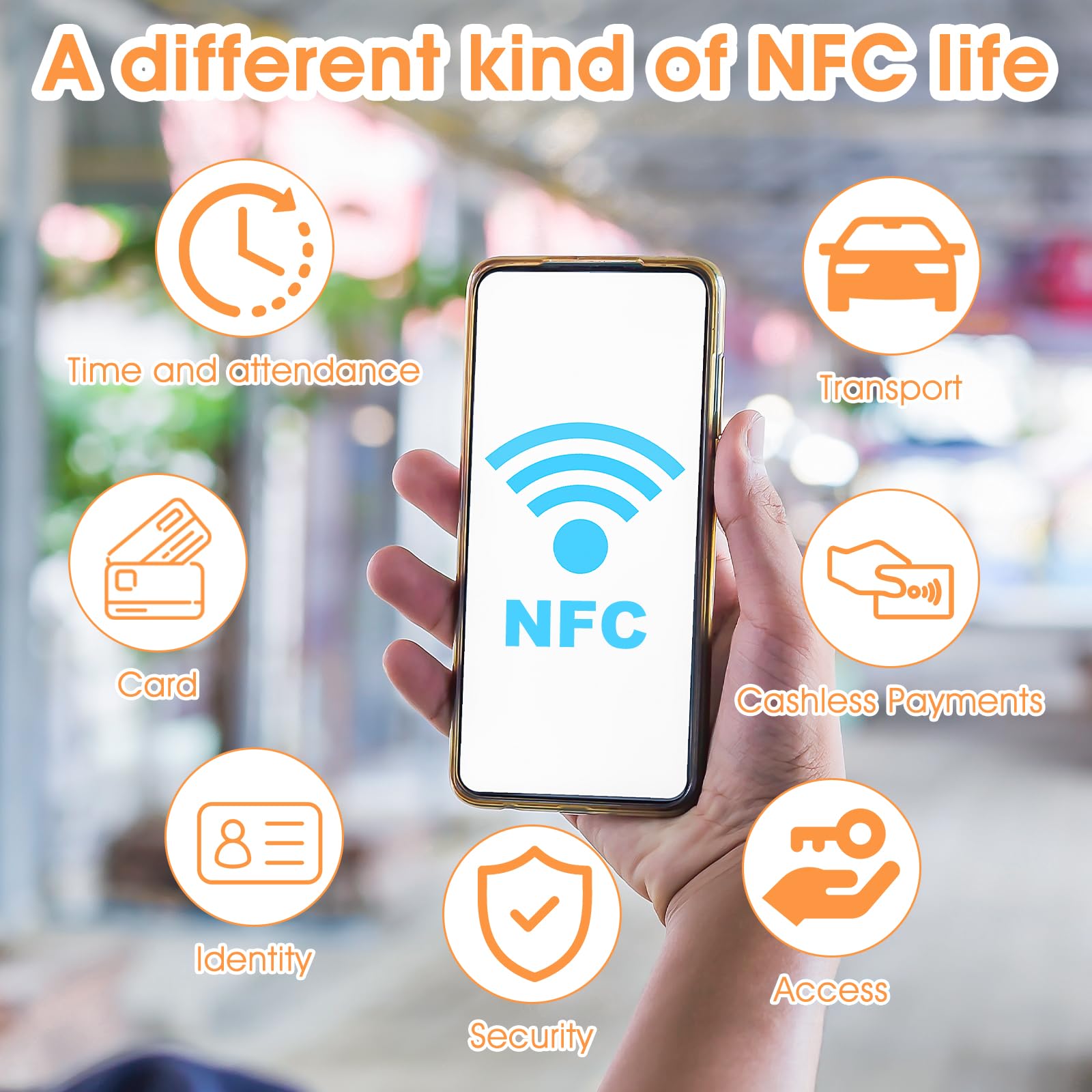 NFC 215 Cards NFC Tags NTAG215 Tag Stickers Rewritable NFC 215 Tag NFC Coins Card 25mm Round NFC Chip 504 Bytes Memory Compatible with Most NFC-Enabled Devices 30/50PC(30 pcs) - Image 4