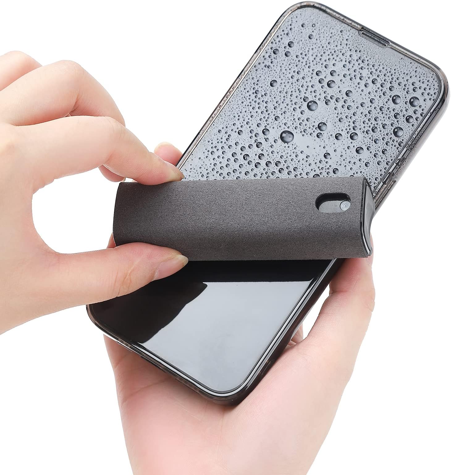 ZERNBERPortable Mini Screen Cleaner Spray Bottle, Clean Atomizer Bottle for Phone, Tablet, Computer Screen Travel Size(Grey)