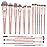 Makeup Brush Set, MAANGE 18 Pcs Premium Synthetic Makeup Brushes Set Soft Foundation Powder Eyeliner Eye Shadow Make up Brushes Professional (Pink)
