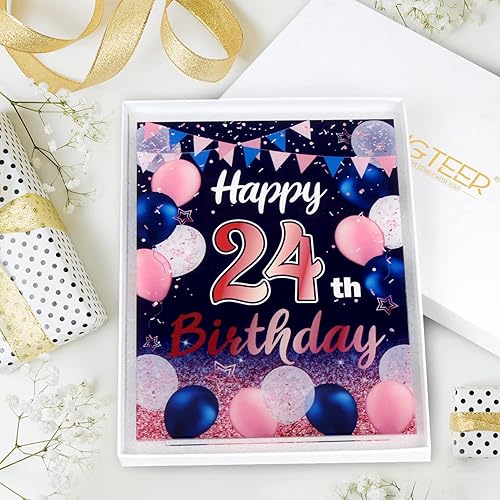 Miniatura 179 de LINGTEER Happy 11th Birthday Decorations, 2Pcs Black&Gold Stand Print Acrylic Table Centerpieces Backdrop Board- Cheers to 11 Years Old Fun Birthday