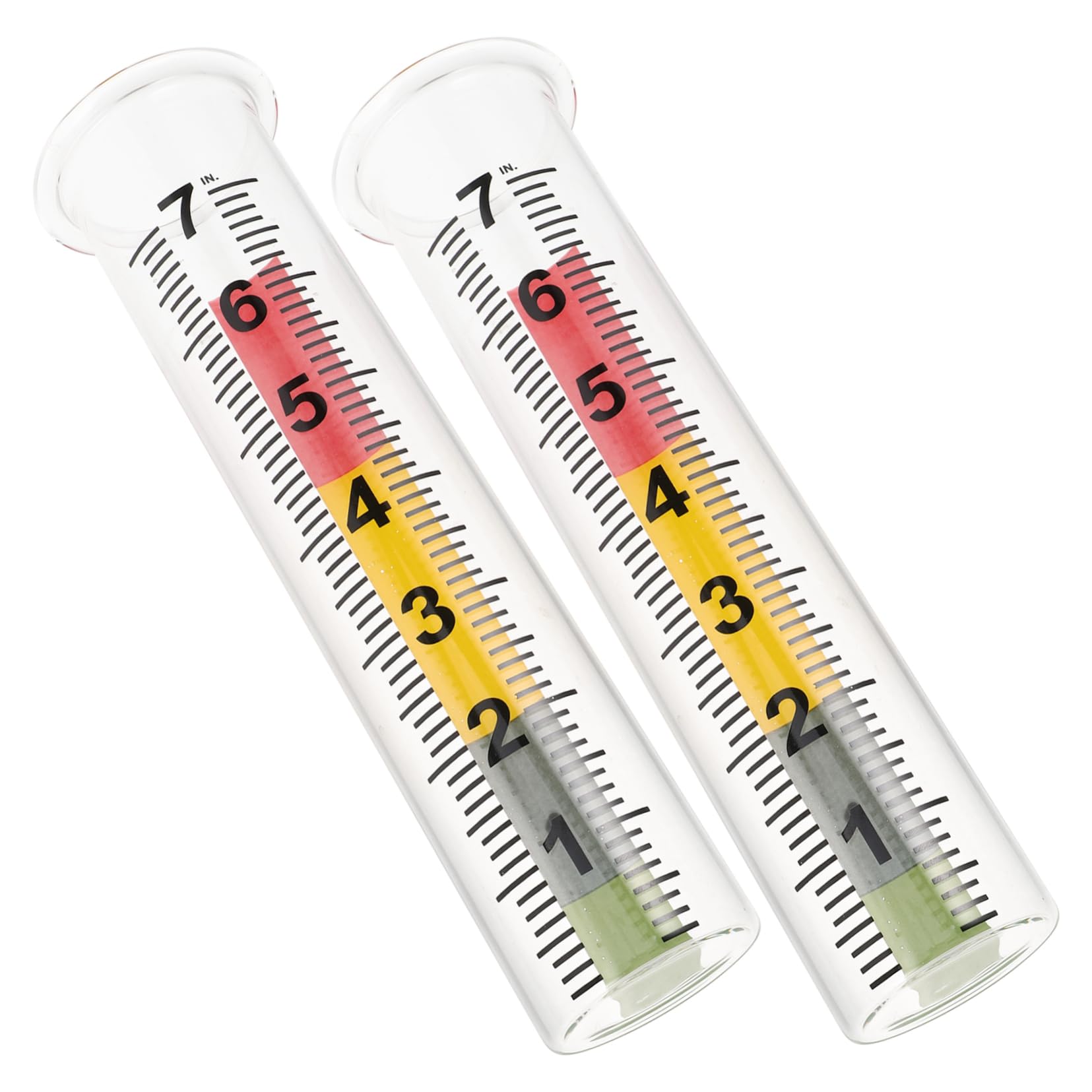 OFFSCH Accurate Rain Measurement 2pcs Gauge Tubes Durable and Reusable for Home