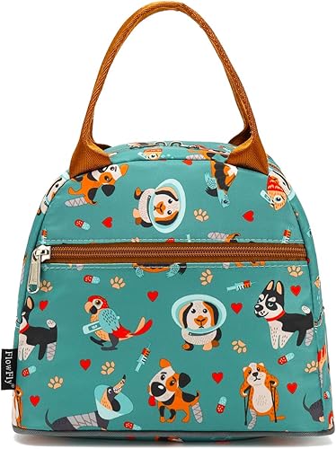 Miniatura 6 de Bolsa de almuerzo aislada FlowFly - Bolsa de asas organizadora para mujereshombres, perro