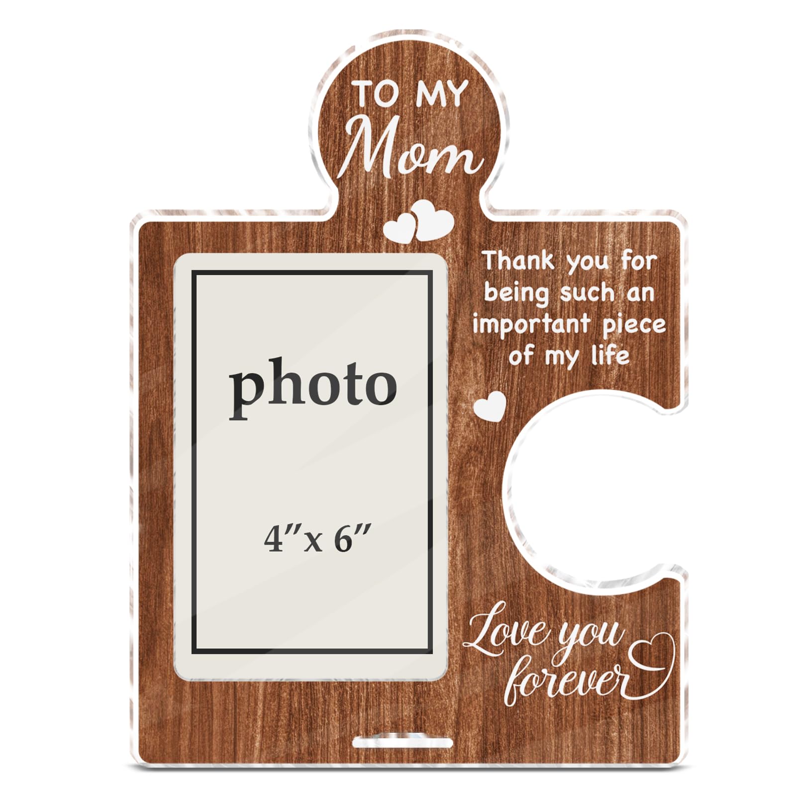 Cadre photo puzzle acrylique maman : le témoignage d'amour d'un fils ou fille