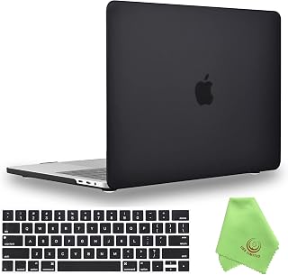 UESWILL 3in1 Case for MacBook Pro 15 inch 2016-2019 Touch Bar, Black