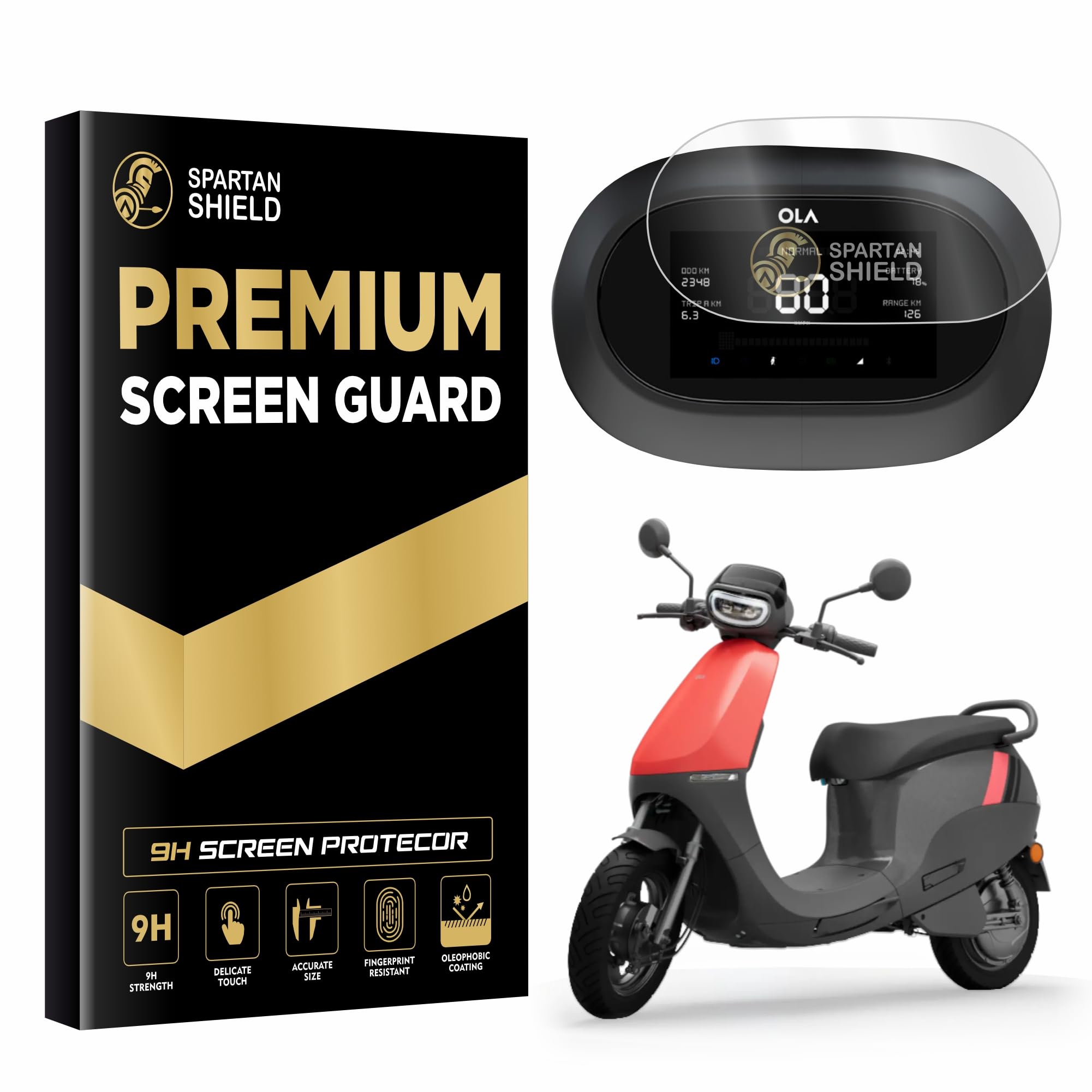 Spartan Shield Screen Protector For OLA S1X | S1 X Plus EV Scooter || 3.5 INCH LCD Digital Instrument Cluster Protector || S1X + Electric Bike Accessory [Not Tempered Glass] (B0CQDFP5K3) Amazon Price History, Amazon Price Tracker