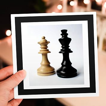 Greeting Card - King n Queen of Chess - Games