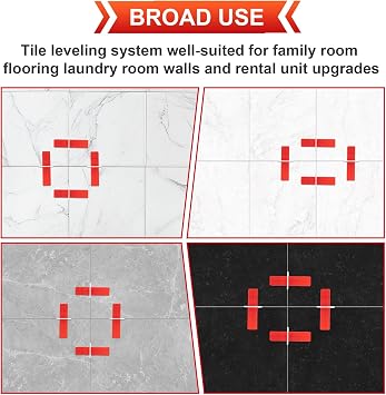 Tile Leveling System with Tile Plier, 300PCS 1/8 Inch Spacers Clips and 100PCS Reusable Wedges, Tile Leveling System Kit for Floor Wall Ceramic Stone Installation