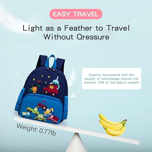 Vista 3 de willikiva mochila con animales en 3D para niños y niñas pequeñas, bonitos, animales de zoológico