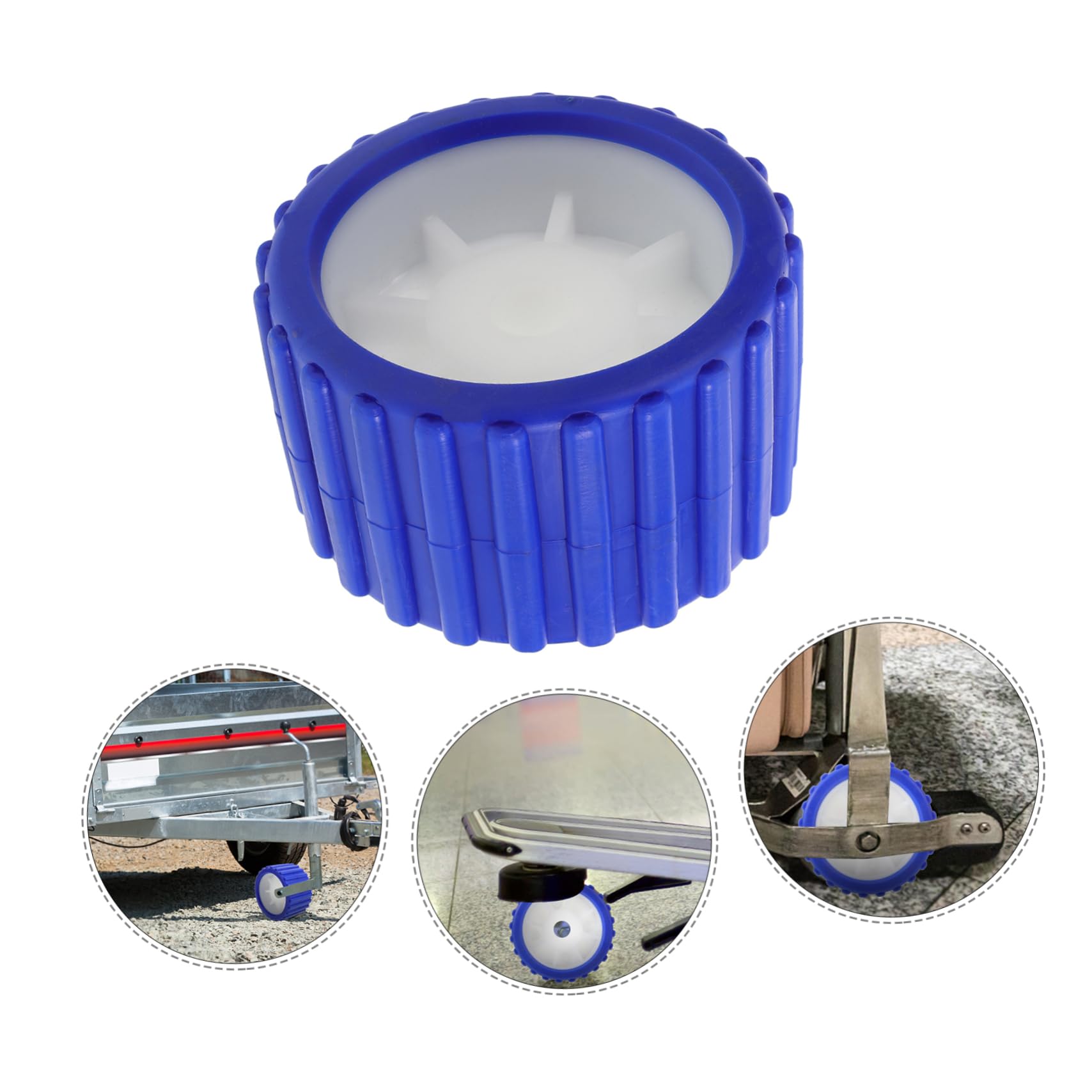 FELTECHELECTR Portable Roller Trailer Boat Trailer Roller Wheel 5 Inch Guide Wheel Boat for Accessories