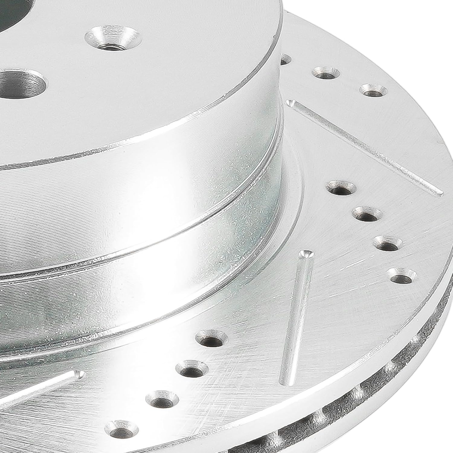 KAX Rear Brake Pads and Rotors Kit Fits Chevrolet Equinox 2010-2017, GMC Terrain 2010-2017, Brakes and Rotors 6 PCS Set