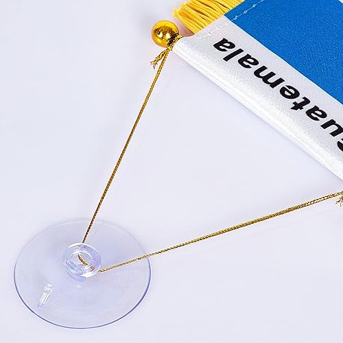 Miniatura 177 de ZXvZYT Bandera argentina colgante de ventana argentina de 3 x 5 pulgadas, mini banderas argentinas para decoración de espejo retrovisor, con ventosa