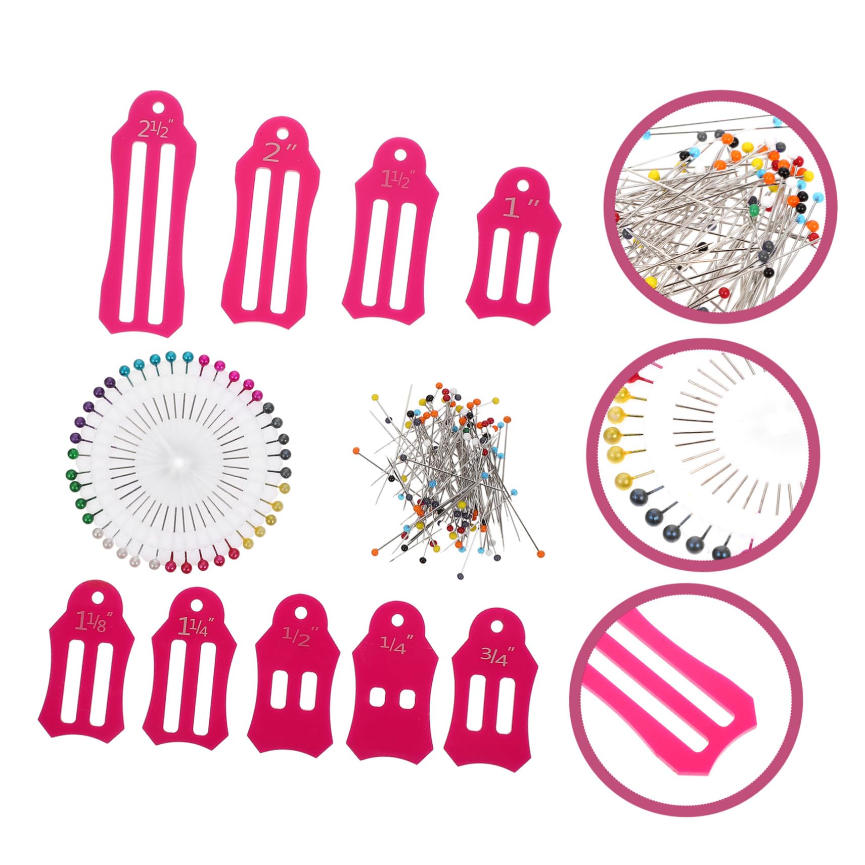 SEWACC Sewing Supplies Quilt Binding Tool Pin Kit Fabric Tape Folding Tool for Quilting DIY Crafts