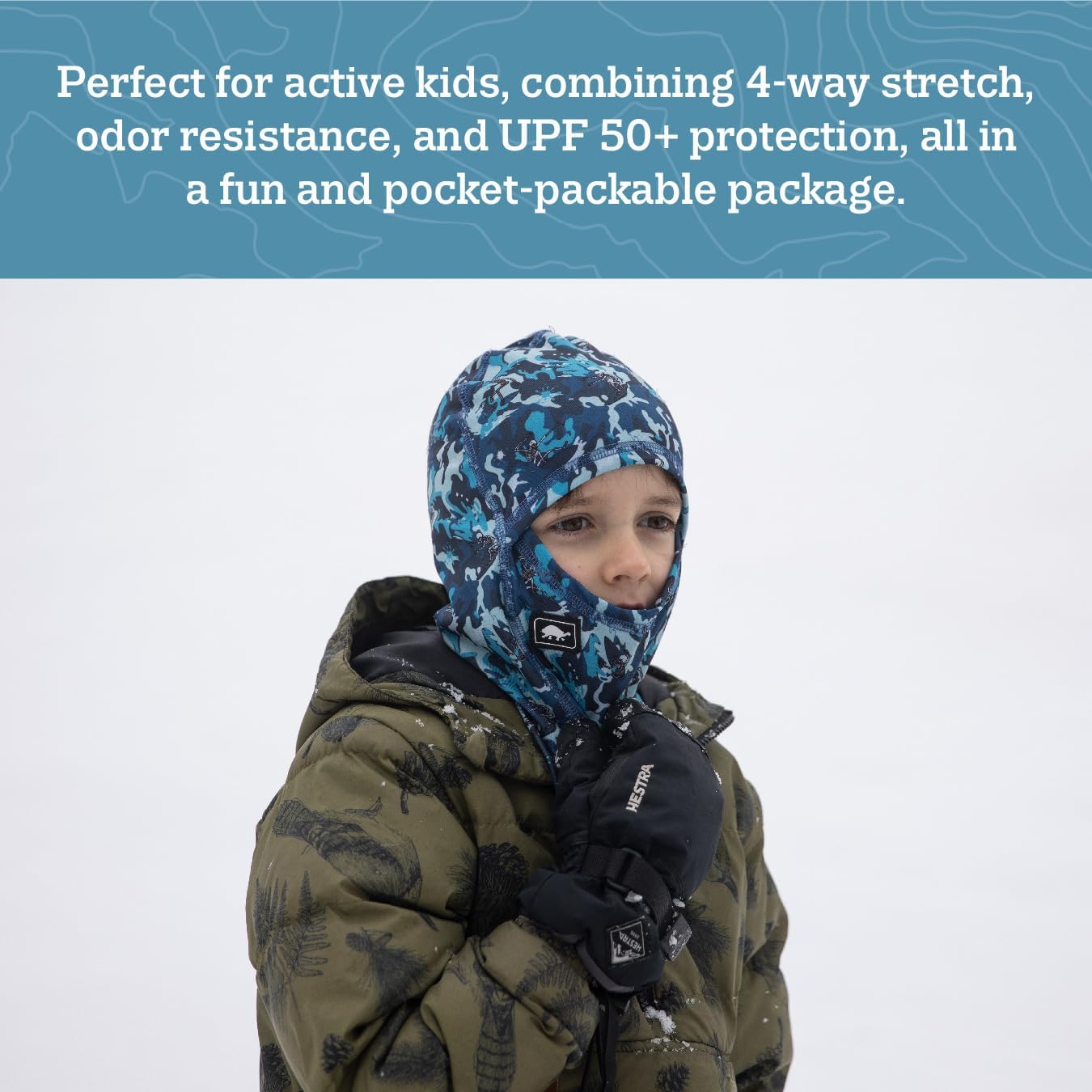 Turtle Fur Youth Comfort Shell UV MaxClava Lightweight Balaclava, Ages 7-12, Black