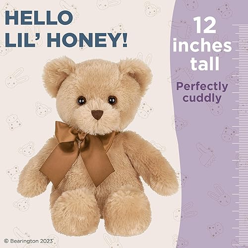 Miniatura 2 de Bearington Lil - Oso de peluche de peluche marrón miel 12 pulgadas