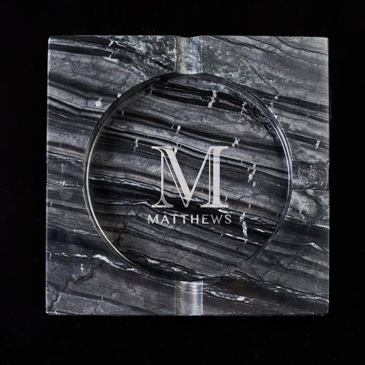 Bradford Custom Marble Cigar Ashtray for Cigar Aficionados