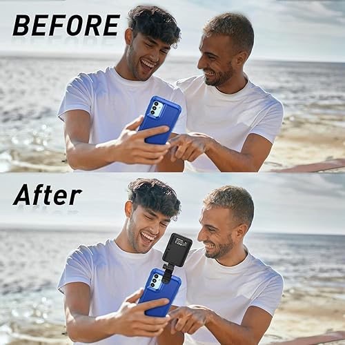 Miniatura 9 de Luz para selfie, luz de teléfono con 5 niveles de brillo y 3 modos de iluminación, anillo de luz portátil para selfie, Tiktok, transmisión en vivo,