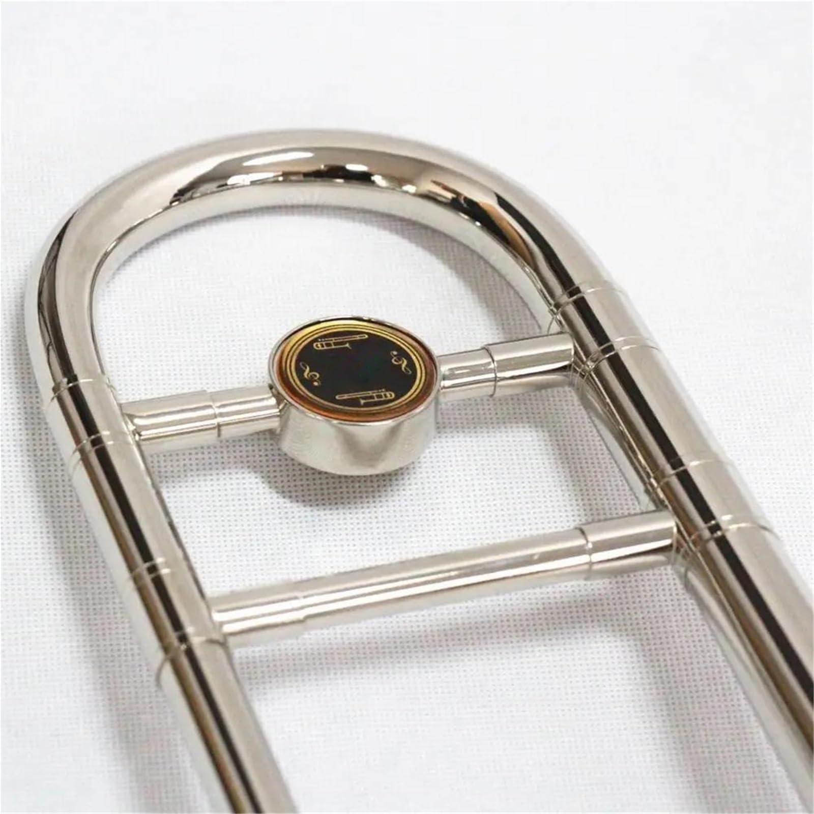 Trombón Tenor Trombón Tenor Profesional Con Vara De Llave En Si Bemol De Latón Amarillo Niquelado