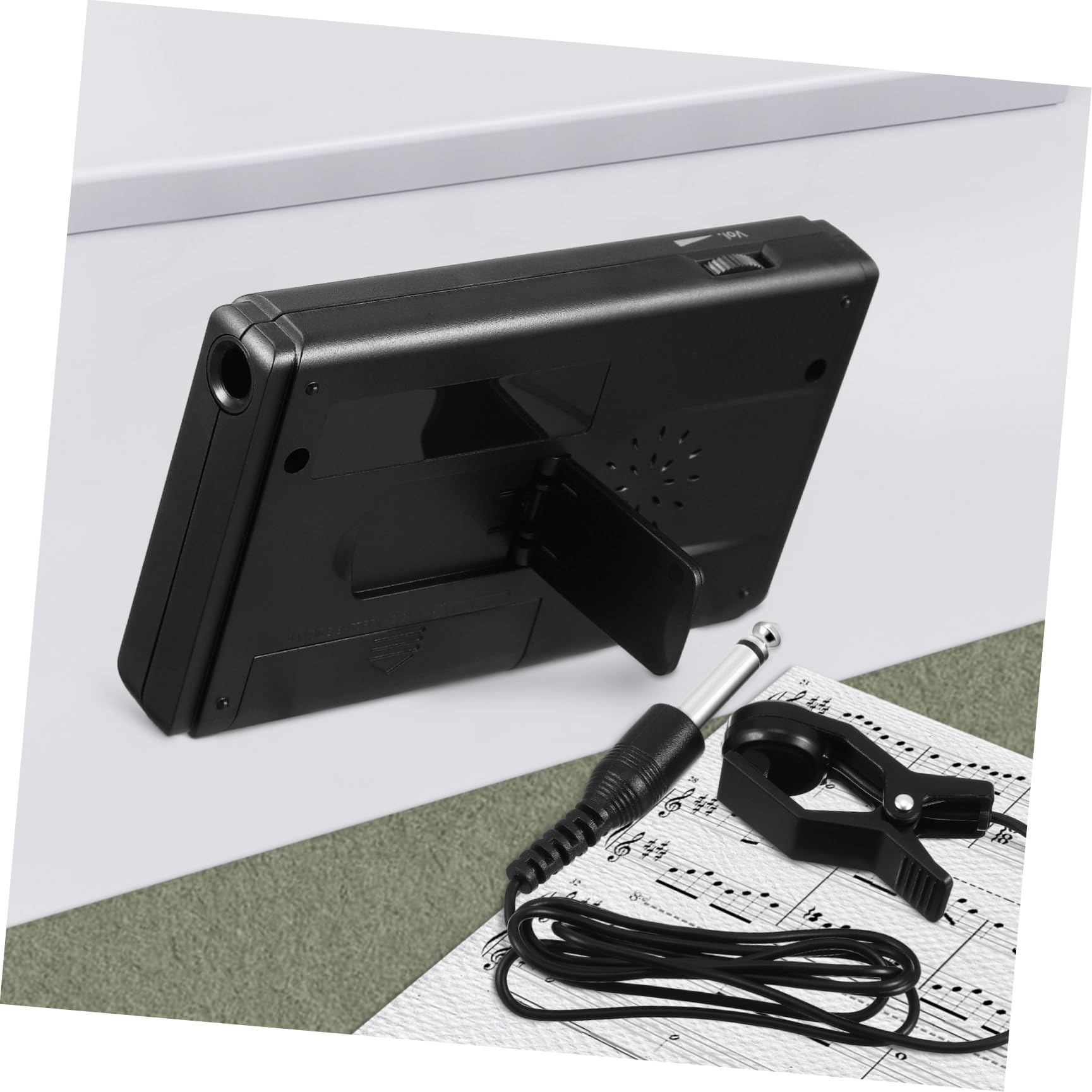 Afinador de Clip para Instrumentos Pantalla LED de Alta Precisión | Cuerpo de Abs, Ajuste para Instrumento de Viento, Uso en Afinación Musical, Accesorio Compacto